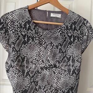 Babaton Snake Print Mini Dress